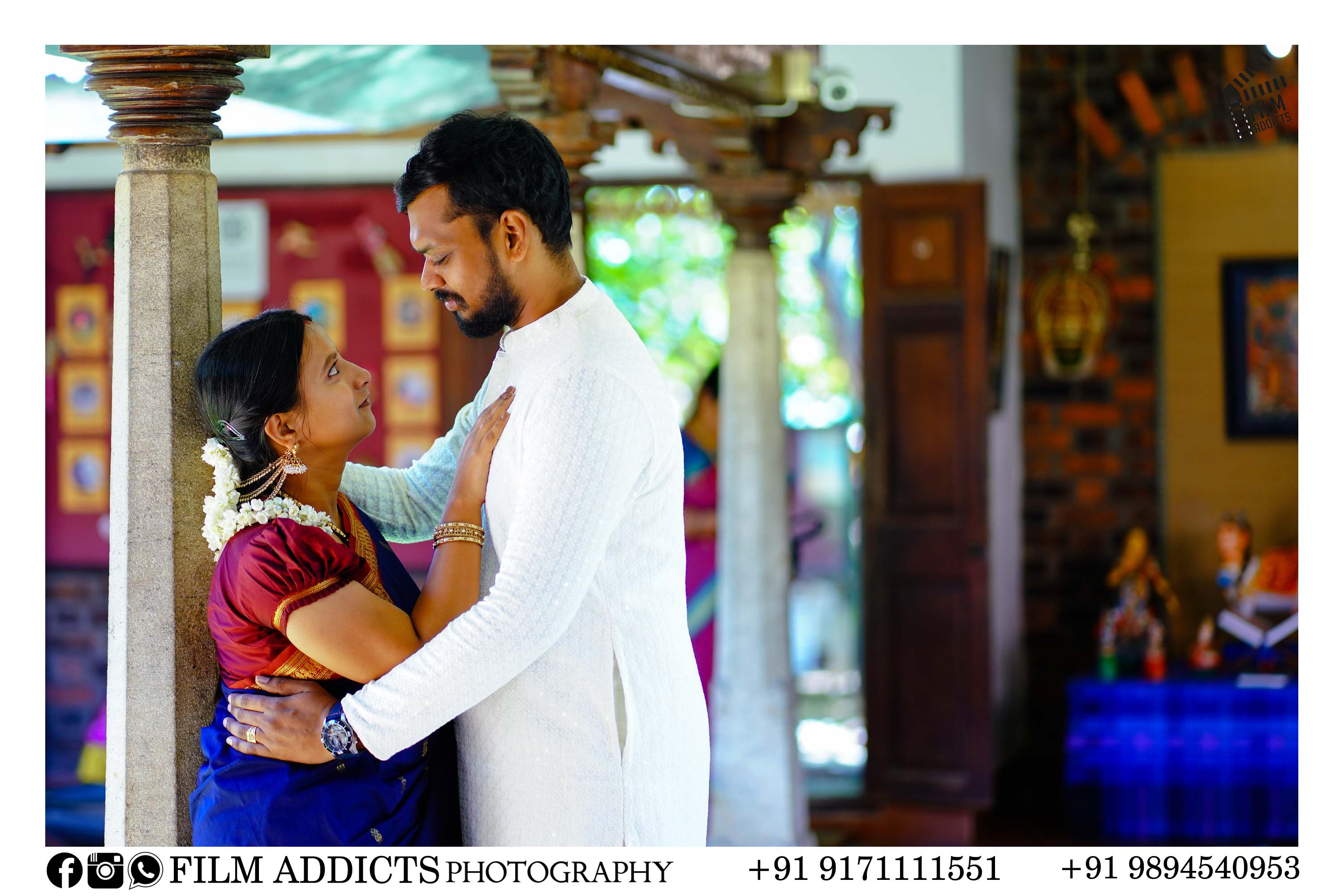 Best outdoor photography in Ariyalur by FilmAddicts Photography — professional outdoor couple shoots, pre-wedding photography, and cinematic portraits across Tamil Nadu.