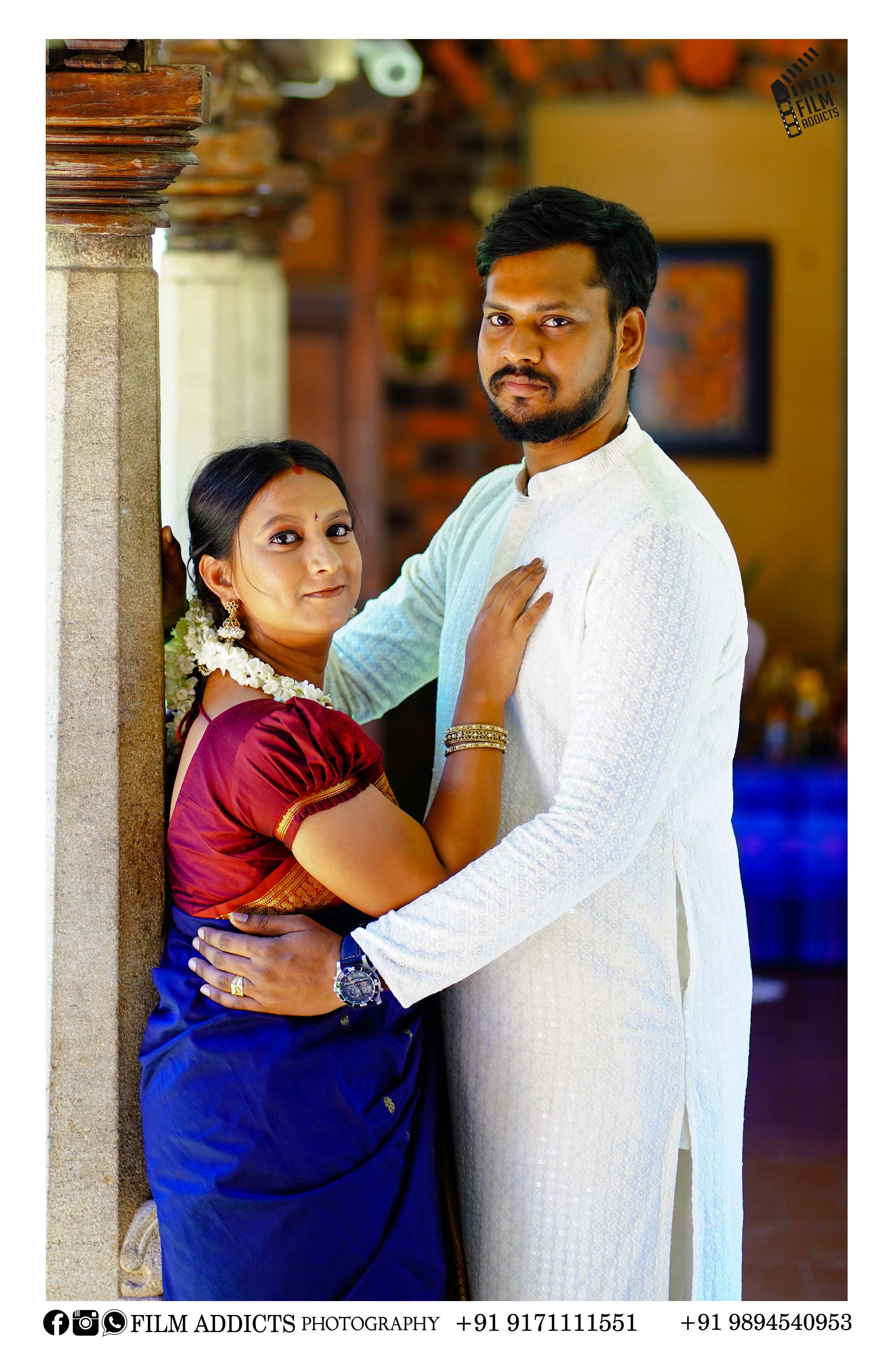 Best outdoor photography in Ariyalur by FilmAddicts Photography — professional outdoor couple shoots, pre-wedding photography, and cinematic portraits across Tamil Nadu.