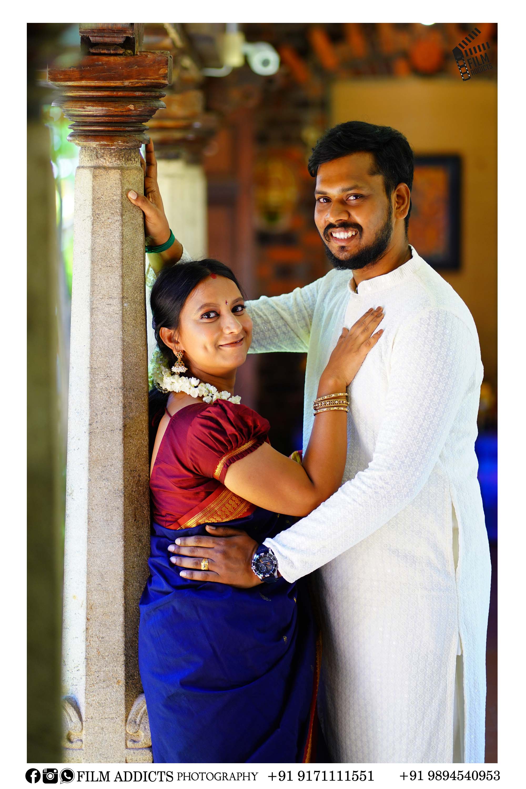 Best outdoor photography in Ariyalur by FilmAddicts Photography — professional outdoor couple shoots, pre-wedding photography, and cinematic portraits across Tamil Nadu.
